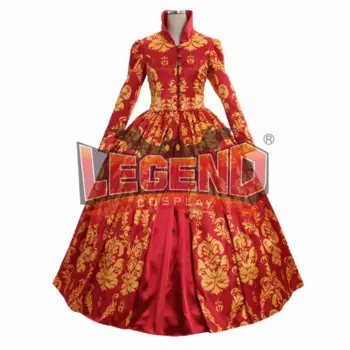 Красное средневековое свадебное платье Renassiance, женские бальные платья, танцевальный костюм на заказ