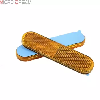 Красные отражатели 2 шт., пластиковые отражатели, вилка для мотоцикла, вездехода, внедорожника, грузовика, универсальные наклейки, предупреждение о безопасности