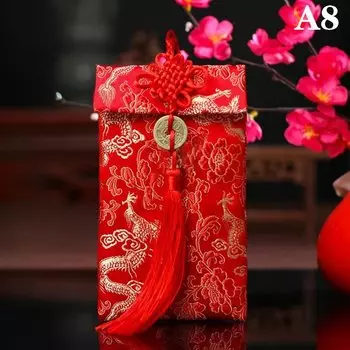 Красные подарочные конверты с кисточками TPXCKz