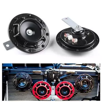 Красный/черный Hella супер громкий компактный электрический звуковой сигнал комплект 12 В 115 дБ для мотоцикла автомобиля 2 шт./компл.