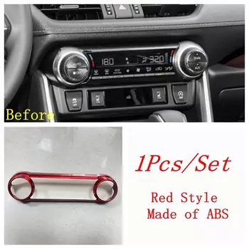 Красный интерьер для TOYOTA RAV4 RAV 4 XA50 2019-2024, подлокотник, консоль, полоса, чашка для воды, вентиляционное отверстие, накладка, декоративные аксессуары