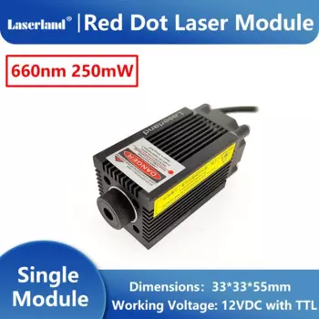 Красный лазерный модуль 200mW-250mW laserlands для сцены