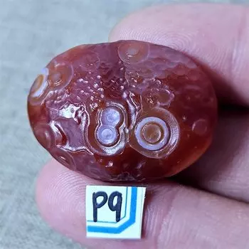 Красный ореол Агат, кристалл для медитации