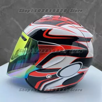 Красный шлем Ram3 Pedrosa GP для мужчин и женщин, мотоциклетный шлем для езды по бездорожью и спуска с горы