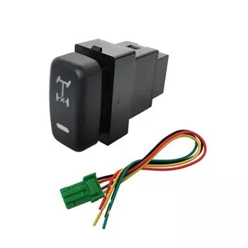 КРАСНЫЙ светодиодный ключ ABS, дифференциальный замок, крыша, кнопка переключателя пылезащитного света для Mitsubishi Pajero V73 V93 Lancer Outlander ASX L200