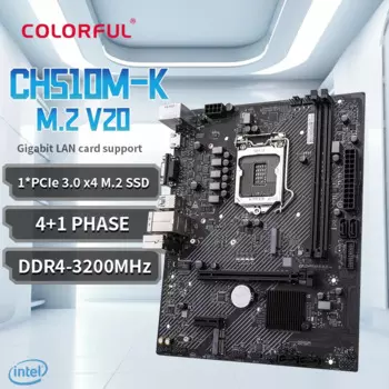 красочная материнская плата Intel H510 CH510M-K M.2 V20