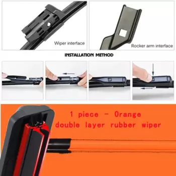 Красочные кнопочные 16 мм щетки стеклоочистителя автомобиля универсальные мягкие двухслойные резиновые безрамные безрамочные 14 20 "22" 24 "26"