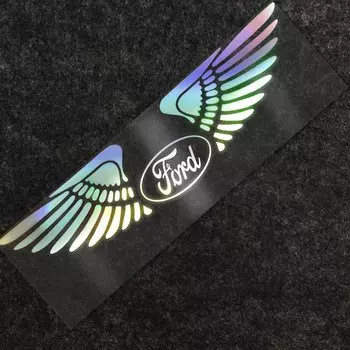 Красочные лазерные крылья ангела, автомобильные наклейки, украшения, автотовары для Ford Focus 2 3 1 MK2 MK3 MK1 Fusion Kuga Mondeo Escape Ecosport