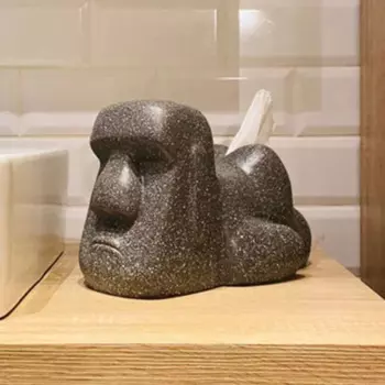 Креативная коробка для салфеток Moai, держатель для салфеток, Настольная домашняя бумажная коробка для кухни, ванной, спальни, домашний декор
