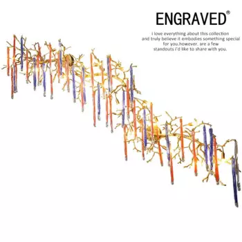 Креативная медная настенная лампа, цветное домашнее украшение ручной работы из стекла, светодиодный светильник в стиле ретро для гостиной