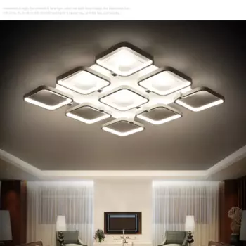 Креативная прямоугольная Потолочная люстра из PMMA пост-модерн 2016