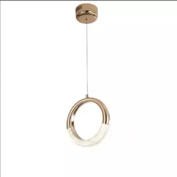 Креативная Золотая светодиодная люстра, простой стиль, освещение в гостиной