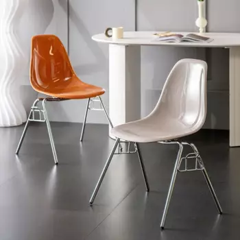 Кремовые обеденные стулья в скандинавском стиле, домашнее кресло, эргономичный дизайн, мебель для гостиной, стулья для туалетного столика