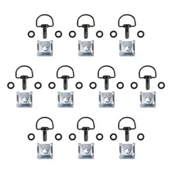Крепеж для обтекателя мотоцикла, быстроразъемное D-RING, заклепка 1/4, 10 комплектов, гоночные болты, винты 17 мм для YAMAHA, Honda, BMW