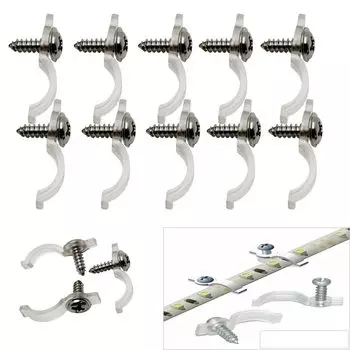 Крепежные скобы TiaoChongYi для светодиодной ленты 3528 5050 5630