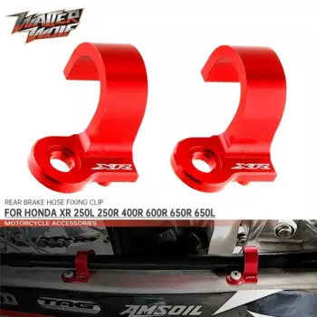 Крепежный зажим заднего тормозного шланга для HONDA XR250 XR400 XR600 XR650 XR400R XR650R XR600R XR250R XR650L Enduro Направляющий зажим тормозной магистрали