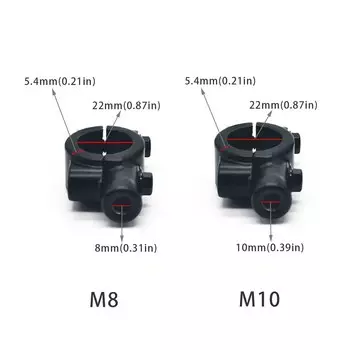 Крепление на руль мотоцикла 7/8/22 мм, 8/10 мм