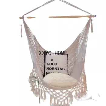 Кресло-гамак из сетчатой ткани, с кисточками