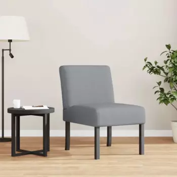 Кресло-тапочки из искусственной серой ткани