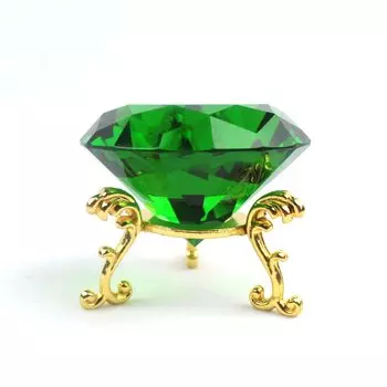 Кристальная подставка will&ann изумрудный 6 см