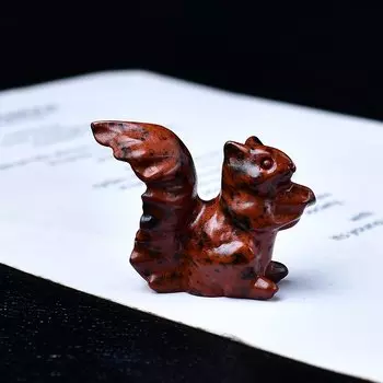 Кристальная статуэтка белки WORRY STONE