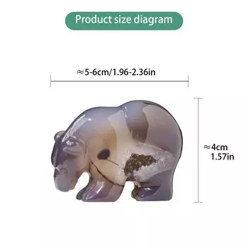 Кристалл агат медведь Runyangshi