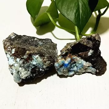 Кристалл цинкофофита с кальцитом, фэн-шуй, EBET