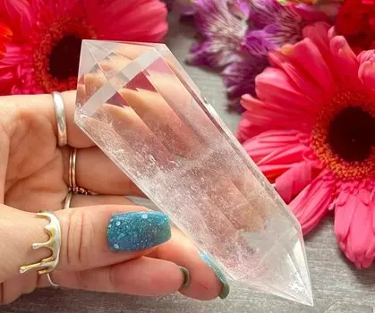 Кристалл кварц натуральный прозрачный 12-гранный 50-55 мм ACSDVOCATE