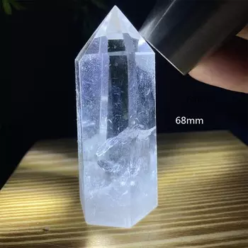 Кристалл кварц прозрачный голубое перо