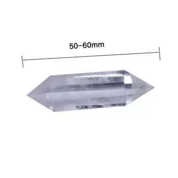 Натуральный белый кристалл Runyangshi, 40-60 мм, 100% кварцевый кристалл, прозрачный кварцевый точечный лечебный шестиугольный лечебный камень