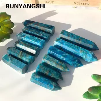 Кристалл синего апатита Runyangshi