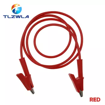 Крокодиловые зажимы TLZWLA 1 метр красный/черный