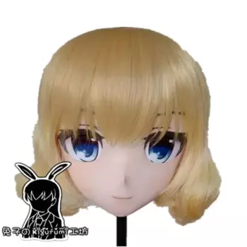 (Кролик 67) Crossdress Girl BJD кукла маска Sword Art Online мультфильм аниме реалистичная силиконовая маска Алисы для косплея кигуруми Crossdre