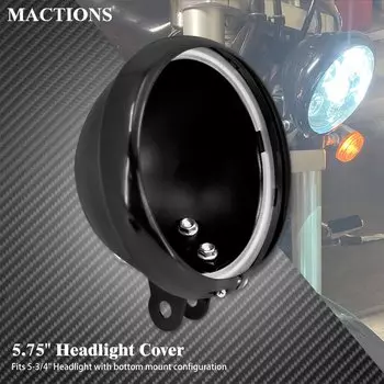 Кронштейн для фар мотоцикла 5,75 дюйма, держатель корпуса, крышка для решетки, лампа 5-3/4 дюйма для Harley Sportster Softail FXSTD XL883C