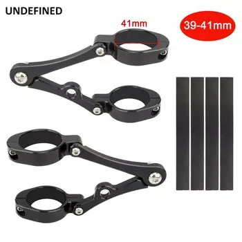 Кронштейн для фар мотоцикла, зажим 39 мм-41 мм, вилка с ЧПУ, держатель прожектора для Harley Cafe Racer Chopper Bobber, универсальный