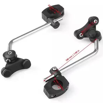 Кронштейн для лобового стекла мотоцикла 7/8 "22 мм 25 мм универсальный стандартный руль зажим для крепления на лобовое стекло для MT09 MT07 R1200GS F800GS