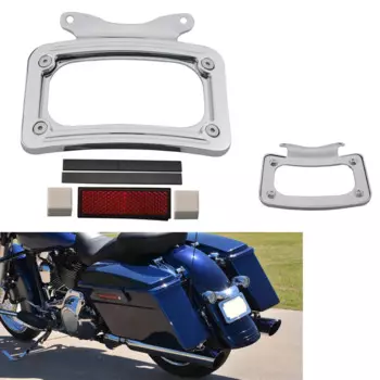 Кронштейн для номерного знака мотоцикла аксессуар для мотоцикла держатель для номерного знака для Harley Road Glide Street Glide FLHX FLHXS FLTRX