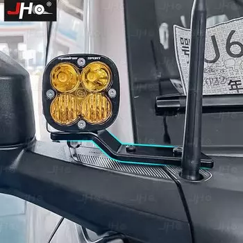 Кронштейн для прожекторов JHO с одной А-образной стойкой, двойное овальное крепление для светильника, подходит для Ford Bronco 2022 2023, внешние аксессуары для пикапа