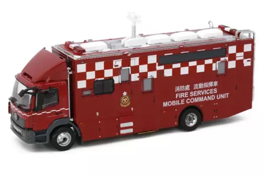 Крошечный 1:76 город-Heiji Atego Пожарная служба мобильный командный автомобиль литая модель автомобиля