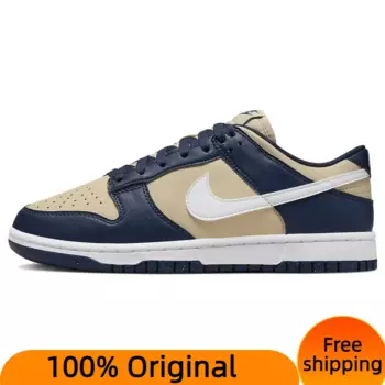 Кроссовки Nike Dunk Low Next Nature, темно-синие/Золотые