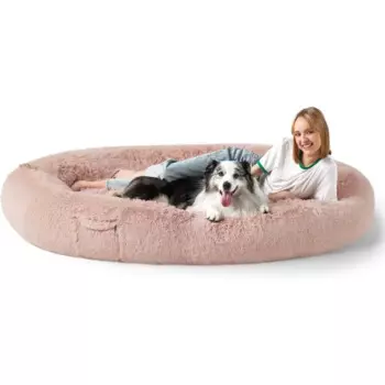 Кровать для взрослых Bedsure для людей, кровать для гигантских собак с эффектом памяти