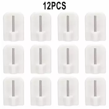 Крючки для штор VIBRATITE, белые, 4/8/12 шт.