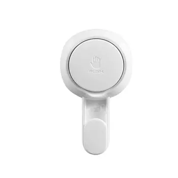 Крючок на присоске белый ABS 1 шт