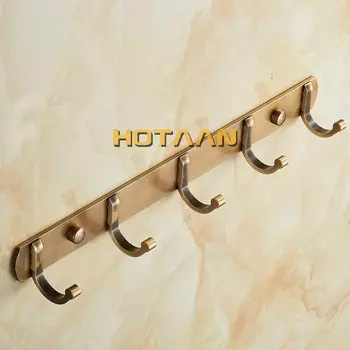 Крючок для халата HOTAAN, классический, аметитная латунь