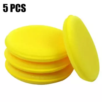 Круглая автомобильная вощеная полировка, восковая пена, губка высокой плотности, аппликатор, подушечки, чистящая губка, автомойка деталей, инструмент для чистки автомобиля