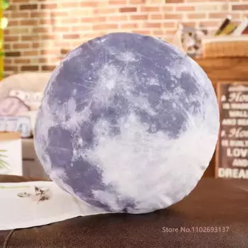 Круглая декоративная наволочка ZZN, Солнечная система, персиковая кожа