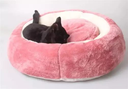 Круглая кровать для собак и кошек, гнездо, кошачье яйцо, согревающая зимняя кровать для собак, Нескользящие Супермягкие плюшевые коврики для кошек