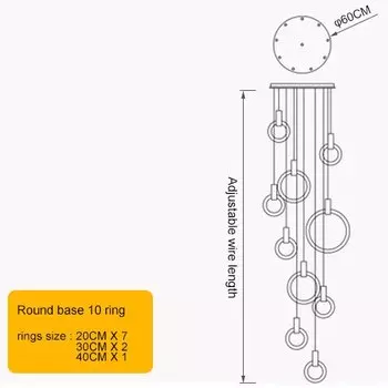 Круглая LED люстра IANLOV