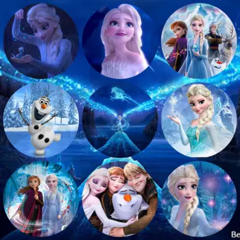 Круглая наклейка «Холодное сердце» Disney