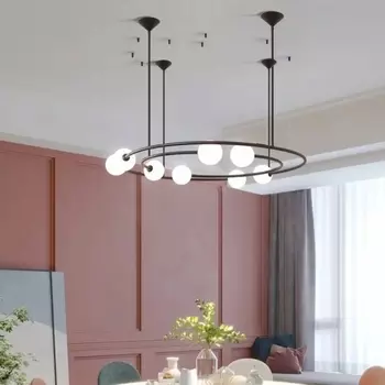 Круглая стеклянная люстра xiuxiu